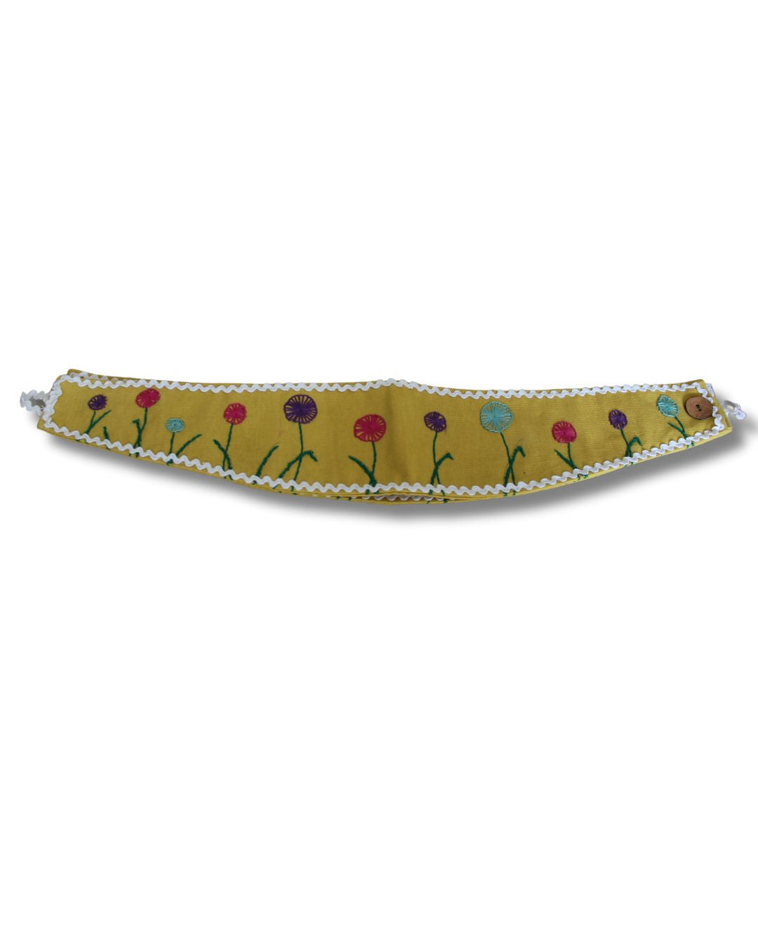 Flower Embroided Curtain Holder